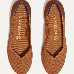 ROTHYS The Flat Round Toe in Fawn/tan sz 9
